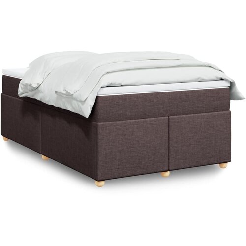  Krevet box spring s madracem tamnosmeđi 120 x 190 cm od tkanine Cijene