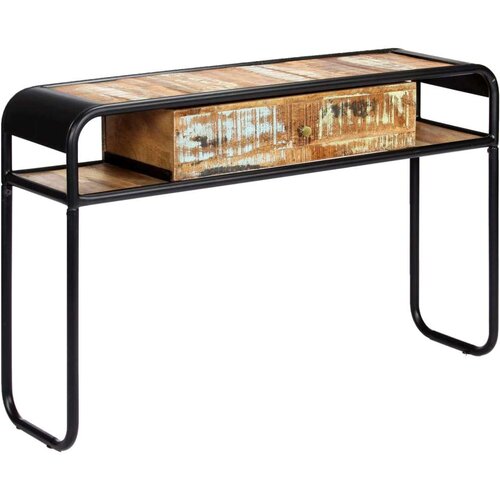  Konzolni stol od masivnog obnovljenog drva 118 x 30 x 75 cm Slike