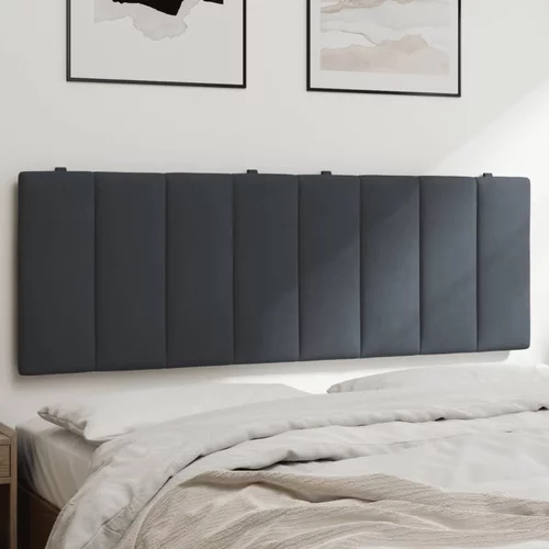 Jastuk za uzglavlje tamnosivi 120 cm baršunasti