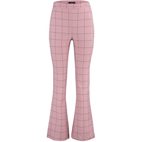 Trendyol dried rose high waist flare fit trousers Cene
