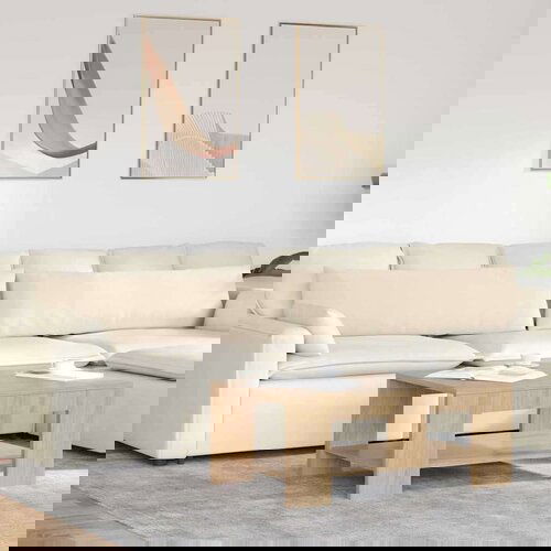 vidaXL jastučići za sofu 2 pcs bež 145 x 40 cm tkanina Cene