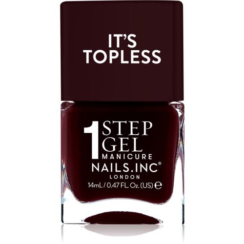 Nails Inc. It&amp;rsquo;s Topless gel lak za nohte za dolgoobstojen učinek odtenek Billie 14 ml Slike