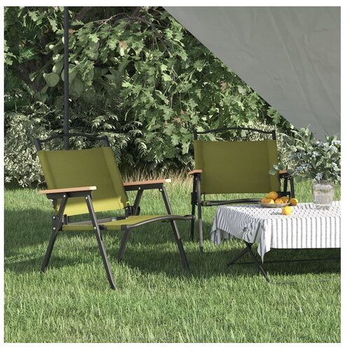  Stolice za kampiranje 2 kom zelene 54x43x59 cm tkanina Oxford Cene