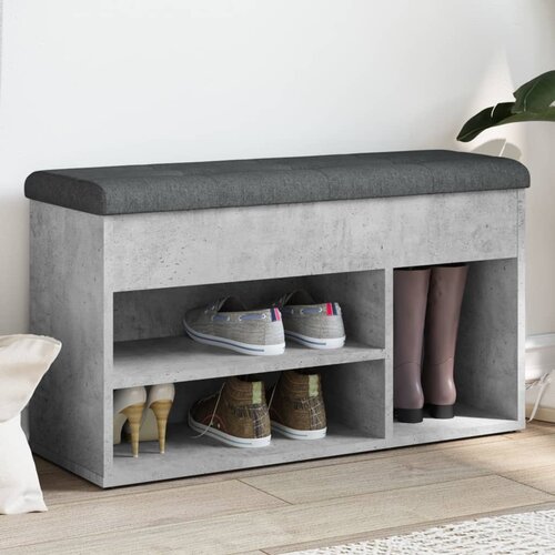 vidaXL Klupa za cipele boja betona 82 x 32 x 45 5 cm konstruirano drvo Cijene