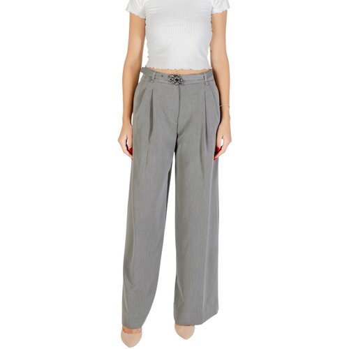 Liu Jo Lahkotne hlače &amp;amp; Harem hlače ECS PANT.PIEGHE MF5269 TS224 Siva Slike