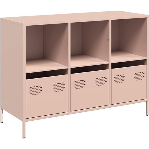 Maison Chic Komoda - Predalnik roza 101,5x39x73,5 cm hladno valjano jeklo, (21717435) Slike