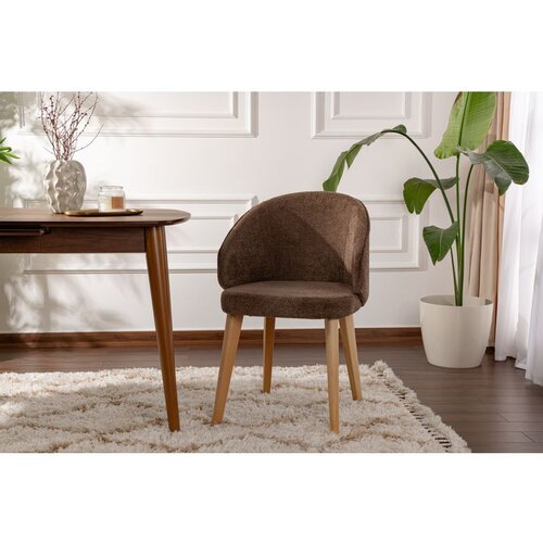 Hanah home stolica bentley- brown, light oak brownlight oak chair set (2 pieces) Slike