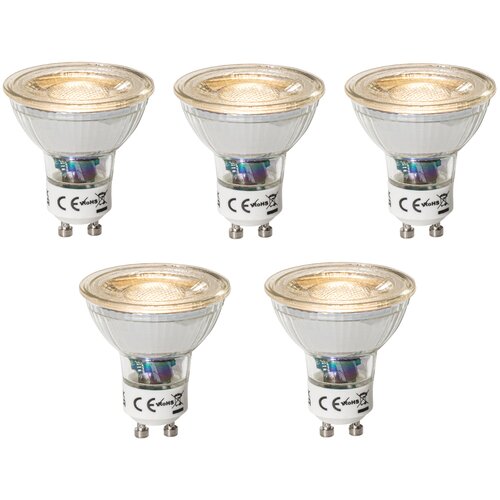 LUEDD Komplet 5 GU10 dimbare LED lamp 3W 200 lm 2700K Cene