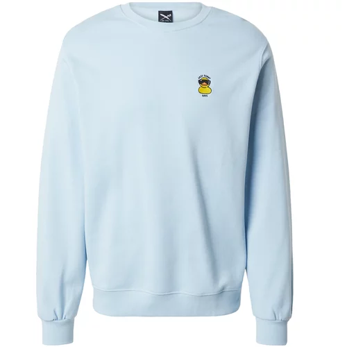Iriedaily Sweater majica 'Lazy Sunny Day' pastelno plava / žuta / crna