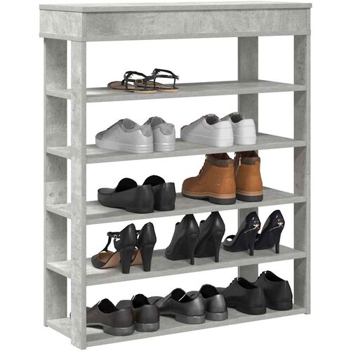  Stalak za cipele boja betona 80x30x98 cm konstruirano drvo Cijene