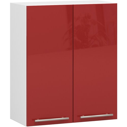 AKORD VISIČNI KUHINJSKI KABINET OLIVIA V 60cm BELO-RDEČI SIJAJ H720, (21713564) Cene