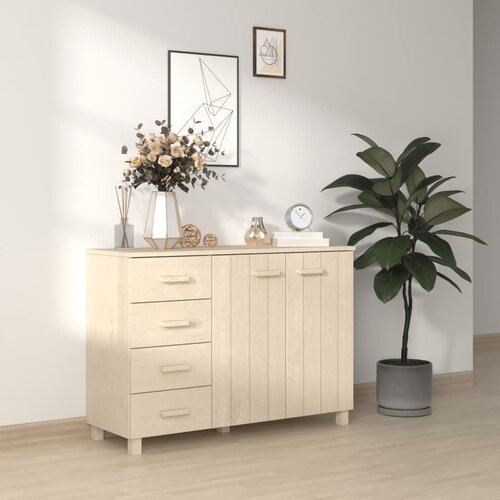  Komoda HAMAR boja meda 113 x 40 x 80 cm od masivne borovine Slike