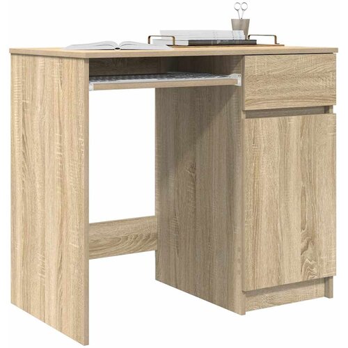  Radni stol sonoma hrast 86x49x76 cm konstruirano drvo Slike