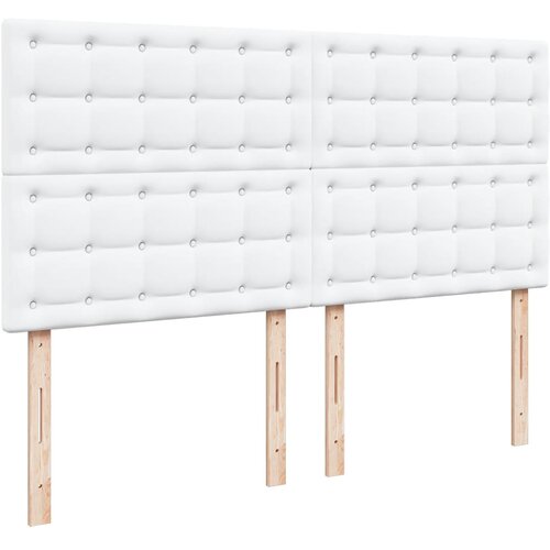  Krevet s oprugama i madracem bijeli 180x200 cm umjetna koža Slike