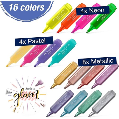 Faber-Castell Marker Textliner 46 Deskset, 16 kosov Slike