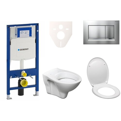 Geberit SIKOSSLPRO010 S-Line Pro wc školjka s kompletom Duofix 111.300.00.5 Sigma30 krom matt Cene