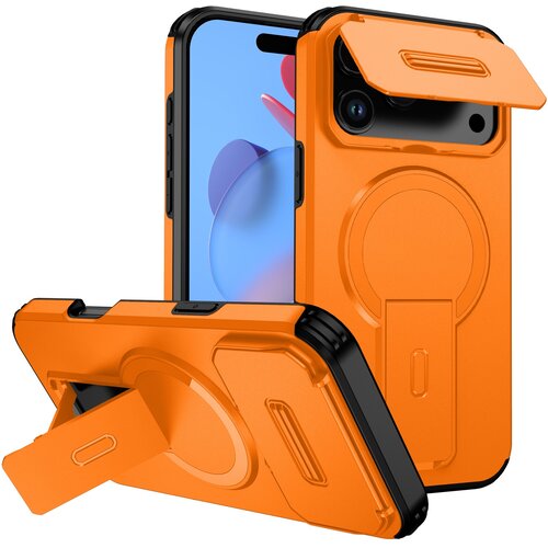 INF 2-v-1 magnetno ohišje, združljivo z iPhone 17 Pro Max s stojalom Orange, (5000274922) Cene