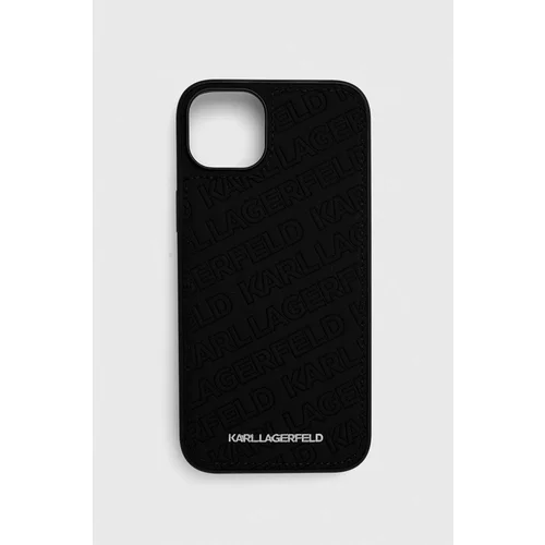 Karl Lagerfeld Etui za telefon iPhone 15 Plus / 14 Plus 6.7'' črna barva