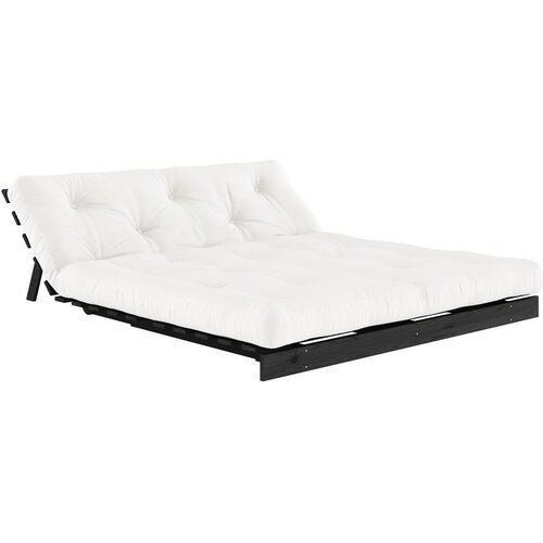 Karup Design Kremno bela raztegljiva sedežna garnitura 160 cm Roots Black Night &amp;ndash; Slike