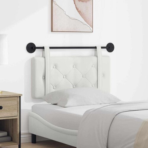  Držeće uzglavlje Zidne Bijeli 80 cm Lažna koža - Bijeli 80 cm bez LED Cijene