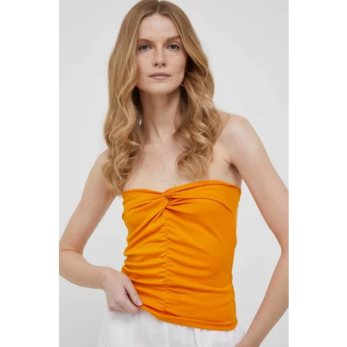 Sisley Top ženski, oranžna barva