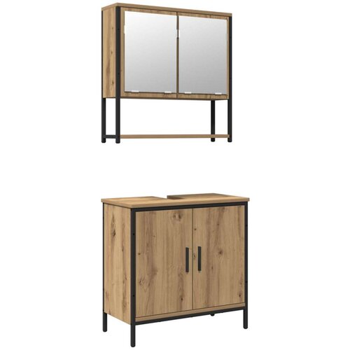  Set namještaja za kupaonicu od 2 komada Artisan Oak konstruirano drvo Cijene