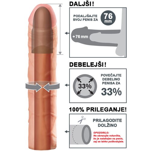 Pipedream rokavček za penis &amp;quot;fx perfect 3&amp;quot; (R11677) Slike