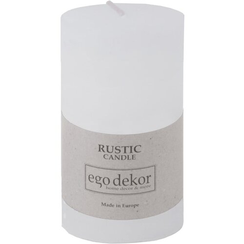 Rustic candles by Ego dekor Bela sveča Rust, čas gorenja 38 h Cene