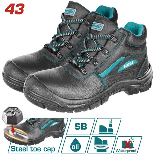 TOTAL TOOLS Zaštitne radne cipele 202 s metalnom kapom br. 43 (TSP202SB.43) Cijene