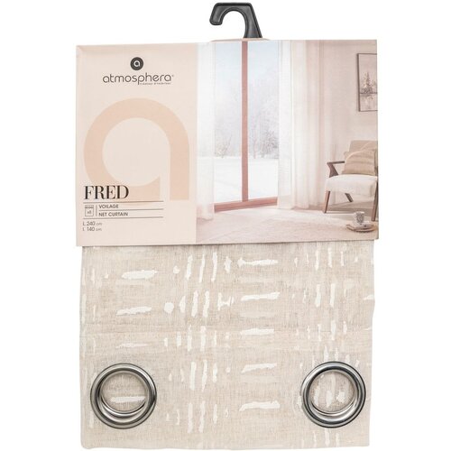 Atmosphera zavjesa Fred 140 x 240 cm, poliester, bijela Slike