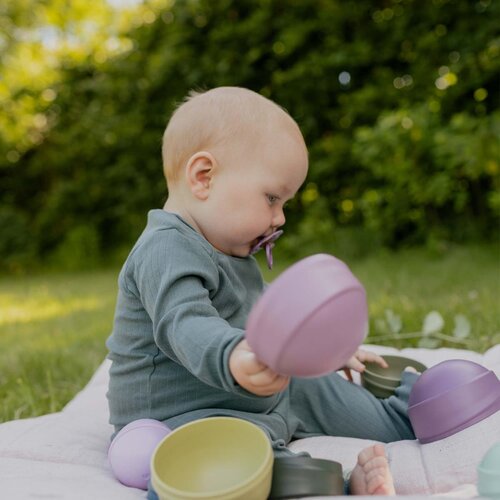 Bibs varalica Boheme Blossom&amp;amp;Dusky Lilac 6-18M a2 Slike