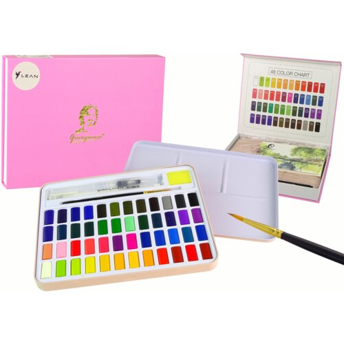  Artist&amp;#039;s Set of 48 Watercolor Paints and Accessories Slike