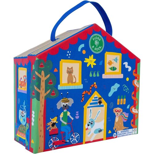 Floss&Rock® prenosna igralna škatla z lesenimi figuricami playbox pets (12 kosov) Cene