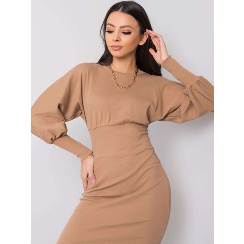 RUE PARIS Dress-RV-SK-6079.65-dark beige Cene