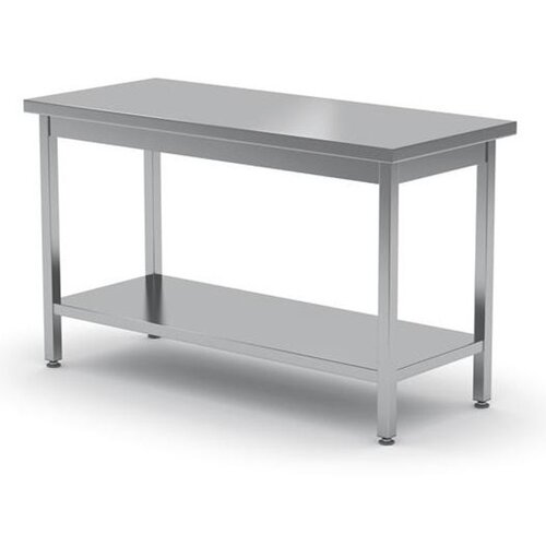 Hendi Centralna jeklena kuhinjska delovna miza s polico 160x60cm - 811542, (21389181) Slike