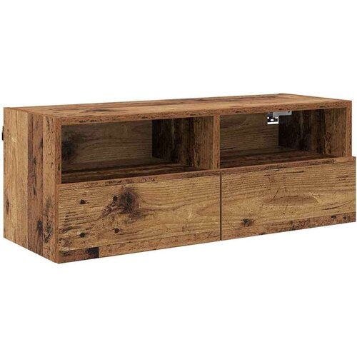 VidaXL TV zidni ormar Staro drvo 80 x 30 x 30 cm Konstruirano drvo Slike