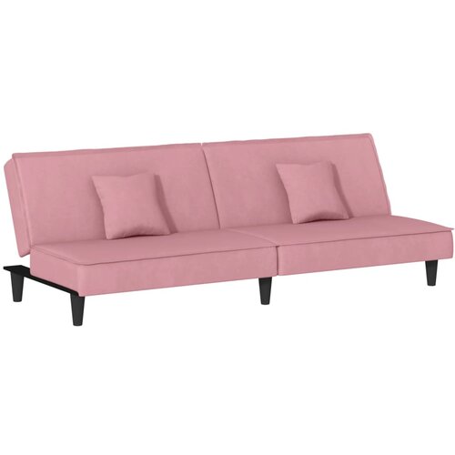 Maison Chic Raztegljiv kavč - Raztegljivi divan roza žamet, (21728218) Cene
