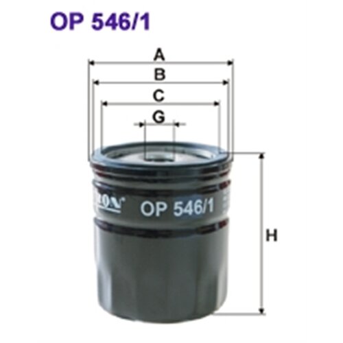 FILTRON FILTER OLJA FORD FOCUS 1.8TDCi OP546-1 Slike