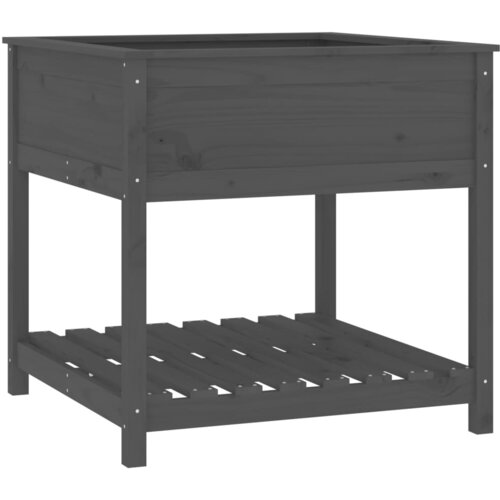  Sadilica s policom siva 82,5x82,5x81 cm od masivne borovine Slike