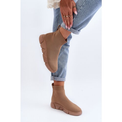 Boto Women's Sports Shoes with Sock Beige Zirila Cene