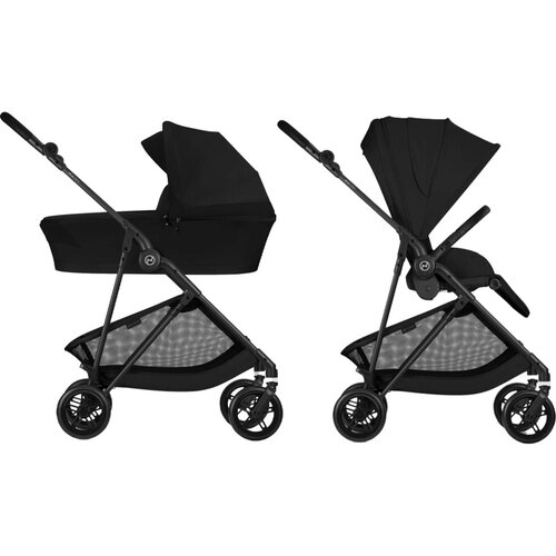 Cybex Voziček 2v1 Melio carbon magic black Cene
