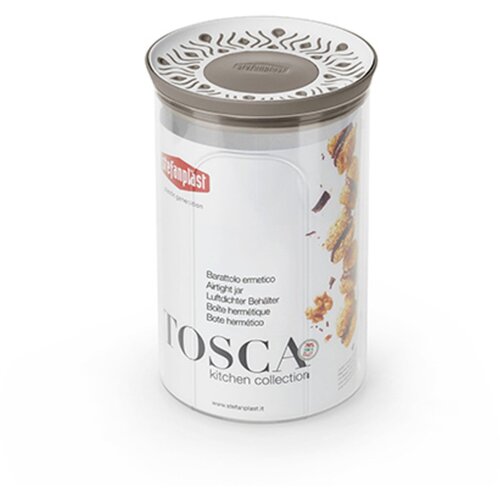 Tosca doza za shranjevanje 1,2l belo-siva 12xh18cm / pvc, (5000199119) Cene