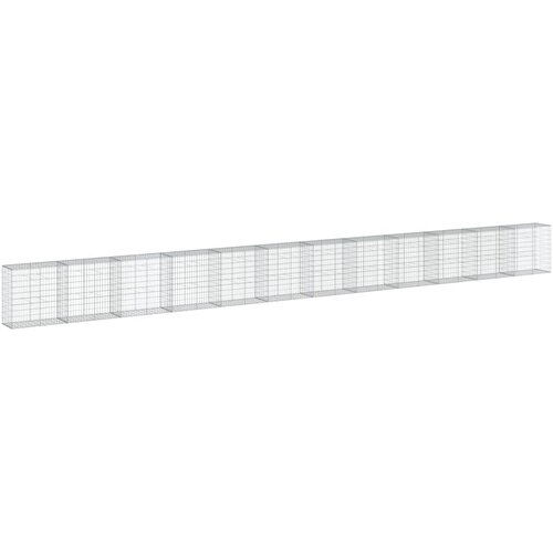  Gabionska ko&amp;scaron;ara s poklopcem 1200x50x100 cm pocinčano željezo Slike