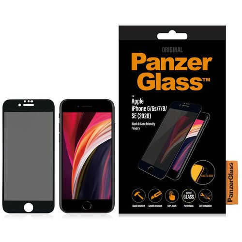 PanzerGlass zaščitno steklo za Apple iPhone 6/6S/7/8/SE(2020) P2679 CF PRIVACY BLACK Cene