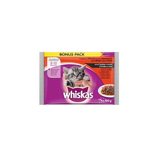 Hrana za mačke Whiskas jun.bonus pk 4x100g Cijene