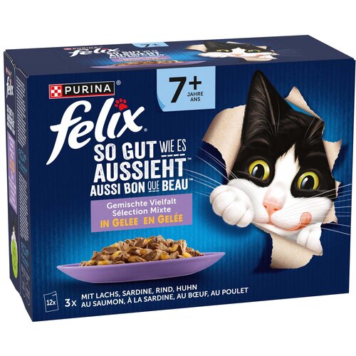 3 + 1 gratis! 4 x Felix Deli Moments - Senior "So gut wie es aussieht" 4 x (12 x 85 g) Govedina, piletina, srdele, losos Cijene
