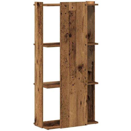 VidaXL Regal za knjige s 3 razina boja staro drvo 60x30x120 cm drveni Slike