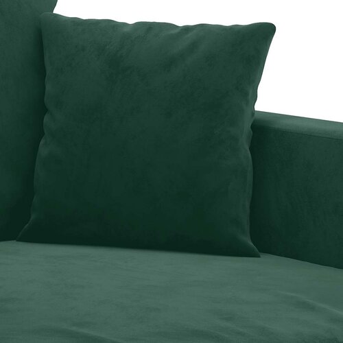  2-dijelni set sofa s jastucima tamnozeleni bar&amp;scaron;unasti Slike