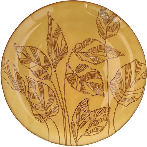 Tognana Stakleni tanjir Galassia Calathea, 32.5 cm, Žuti Slike