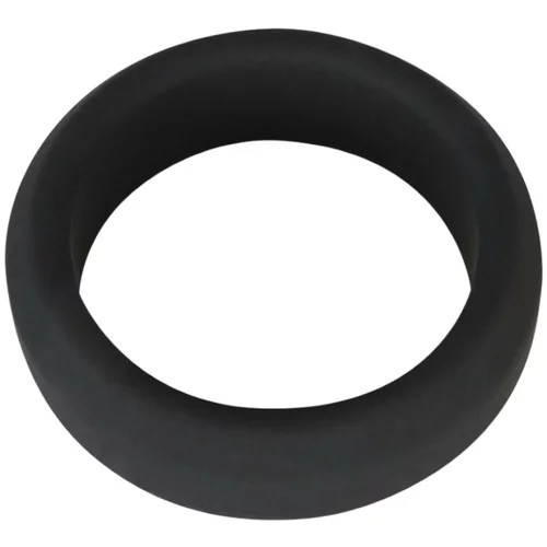 Black Velvets Black Velvet - obroček za penis z debelimi stenami (3,8 cm) - črn